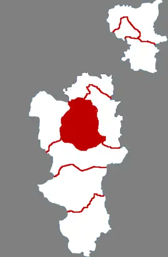 Юнцин на карте