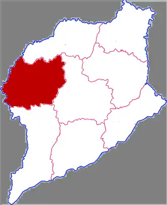 Гуаньсянь на карте