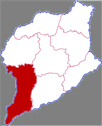 Шэньсянь на карте