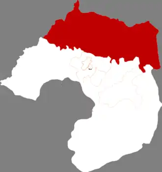 Дэнта на карте