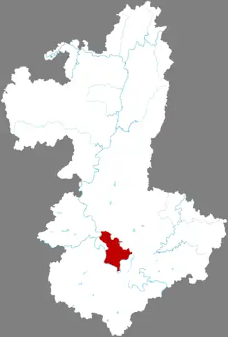 Любэй на карте