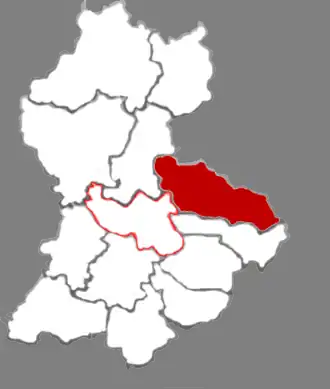 Цзяочэн на карте