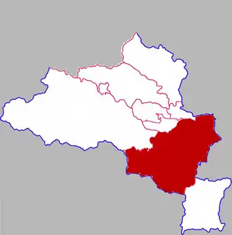 Есянь на карте