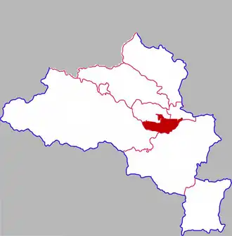 Чжаньхэ на карте