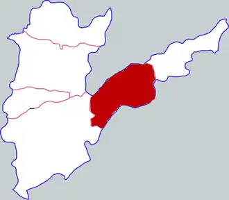 Фаньсянь на карте