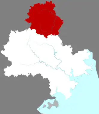 Дэхуа на карте