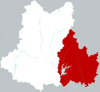 Гуаншуй на карте