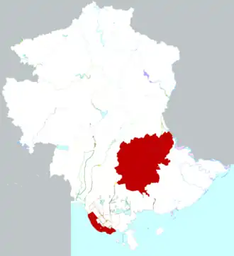 Луаньнань на карте