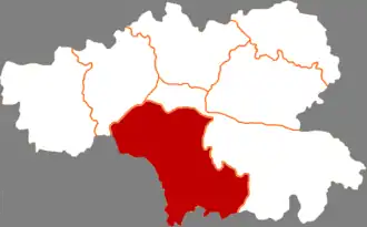 Циньчжоу на карте