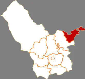 Хуадэ на карте