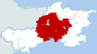 Вэньдэн на карте