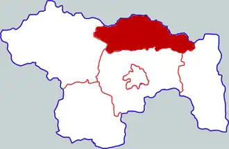 Чангэ на карте