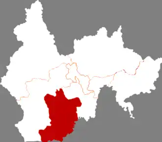 Хэлун на карте