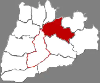 Вэньси на карте