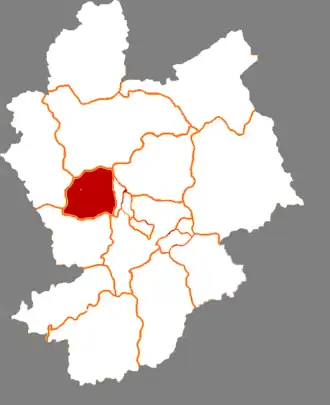 Ваньцюань на карте