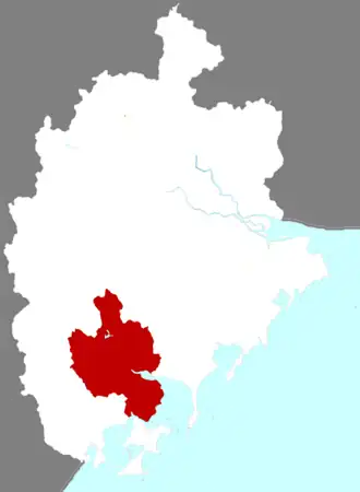 Юньсяо на карте