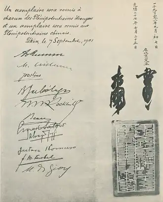 Страница протокола с подписями