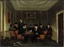 Томас Лиминг (?). Шахматисты (Херефордский шахматный клуб). Версия с аукциона Christie’s