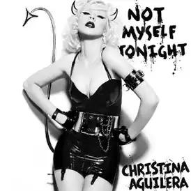 Обложка сингла Кристины Агилеры «Not Myself Tonight» (2010)