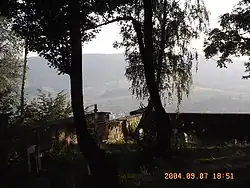 Вид с кладбища на горы