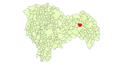 Расположение муниципалитета на карте провинции