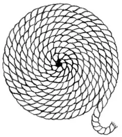 Flemish flake.Одно слойная спиральная бухта..