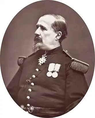 Полковник Данфер-Рошро. Фотография 1878 года.