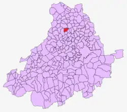 Расположение муниципалитета на карте провинции