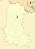 Расположение муниципалитета на карте провинции