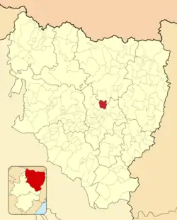 Расположение муниципалитета на карте провинции