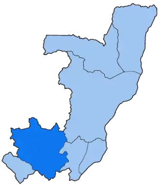 Расположение епархии Нкайи