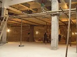 Строительство станции. 2 декабря 2003 г.