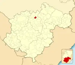 Расположение муниципалитета на карте провинции