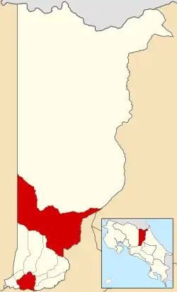 Эредия на карте