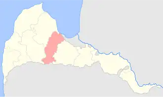 Туккумский уезд на карте