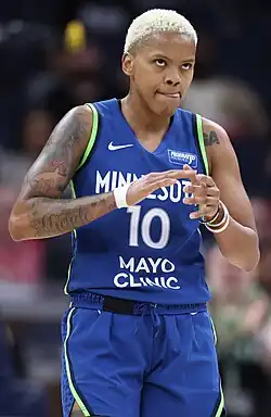 Кортни Уильямс в игре за «Миннесота Линкс» против «Лас-Вегас Эйсес» (29 мая 2024 года)