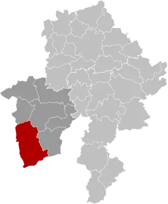 Расположение муниципалитета на карте провинции