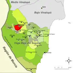 Расположение муниципалитета Кош на карте провинции