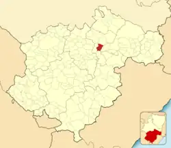 Расположение муниципалитета на карте провинции