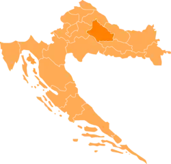 Бьеловарско-Билогорска на карте