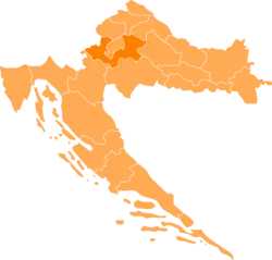 Загребачка на карте