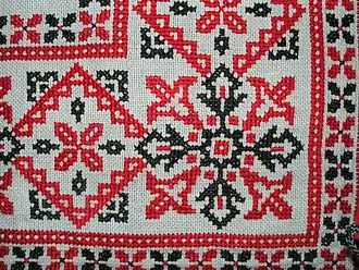 Вышивка крестом, Венгрия, середина XX века