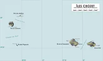 Карта островов (на французском)