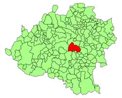 Расположение муниципалитета на карте провинции