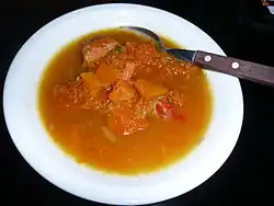 Тыквенный суп с кусочками тыквы