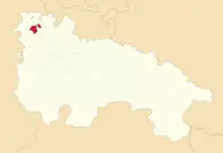 Расположение муниципалитета на карте провинции