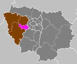 Версаль на карте