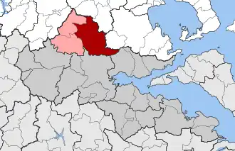 Карта общины: — Домокос — Ксиньяс, Тесалиотис