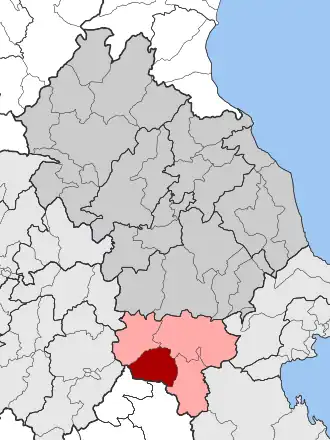 Карта общины: — Фарсала — Нартакион, Полидамант и Энипефс