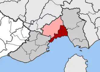 Карта общины: — Кавала — Филипи